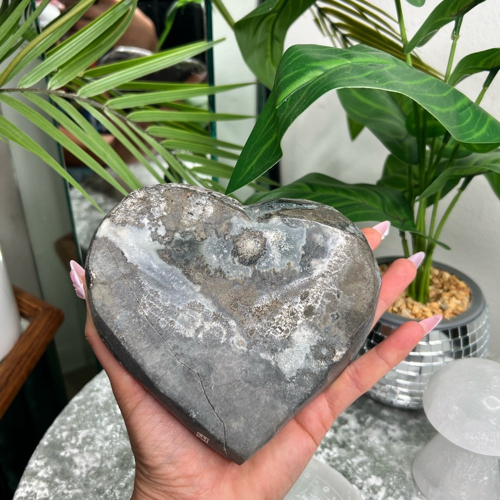 Druzy Lavender Amethyst Heart- DLA01 - Picture 6 of 7